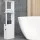 Artiss Freestanding Bathroom Cabinet 118cm White - Eco-Friendly E1 MDF, UV Lacquered, Stylish Space-Saving Storage Unit