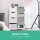 Artiss White Bathroom Cabinet: 4 Drawers & 2-Shelf Cupboard, Eco-Friendly MDF, 54x29x83cm, Sleek Design for Modern Homes
