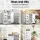 Artiss White Bathroom Cabinet: 4 Drawers & 2-Shelf Cupboard, Eco-Friendly MDF, 54x29x83cm, Sleek Design for Modern Homes