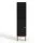 Artiss Black Bathroom Storage Cabinet - Slim 20x20x84cm, 5-Tier Organiser with Adjustable Shelf, Arched Door, Gold Legs
