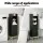 Artiss Black Bathroom Storage Cabinet - Slim 20x20x84cm, 5-Tier Organiser with Adjustable Shelf, Arched Door, Gold Legs