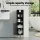Artiss 2X Bathroom Storage Cabinet Floor Organiser 20x20x84cm Slim Adjustable Black with Arched Door