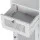Artiss 161cm White Rattan Bathroom Cabinet - MDF Storage Tallboy with 3 Shelves, Drawer & Ventilated Doors