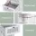 Artiss Bathroom Cabinet Storage X2 White Rattan 161cm Tall Slim Unit with Drawer Shelves 2 Pack (White)
