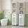Artiss Bathroom Cabinet Storage X2 White Rattan 161cm Tall Slim Unit with Drawer Shelves 2 Pack (White)