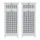 Artiss 2X Laundry Hamper Cabinet White Rattan with Tilt Out Hamper Drawer and Removable Baskets 2 Pack