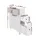 Artiss Bathroom Cabinet Storage Organizer, MDF Board, 52.3x15.2x70cm, White, Space-Saving with Wheels and Drawers