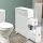 Artiss Bathroom Cabinet Storage Organizer, MDF Board, 52.3x15.2x70cm, White, Space-Saving with Wheels and Drawers