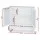 Artiss Bathroom Mirror Cabinet, White Tallboy Storage Cupboard, Eco-Friendly E1 MDF, 56x13x58cm, Adjustable Shelf