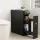 Artiss Slim Bathroom Storage Cabinet Black MDF 60x33x154cm Slide-Out Toilet Side Caddy Tissue Box Holder
