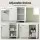 Artiss Slim 2-Tier Bathroom Storage Cabinet White with Adjustable Shelves Arched Doors 25x20x75cm Anti-Tip