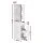 Artiss White Bathroom Cabinet 135cm – Slim Storage Organiser with Adjustable Shelves, Slide-Out Drawer & 3-Wheel Unit