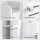 Artiss 3-Tier Slim Bathroom Storage Cabinet White with Toilet Paper Holder Adjustable Shelf and Louver Door