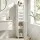 Artiss 3-Tier Slim Bathroom Storage Cabinet White with Toilet Paper Holder Adjustable Shelf and Louver Door