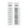 Artiss 2 Slim 3-Tier Bathroom Storage Cabinets White MDF with Toilet Paper Holder Adjustable Shelf Anti-Tip