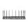 Artiss Expandable Pots and Pans Organiser Rack with 10 Adjustable Dividers Black Iron 59cm x 20cm x 19.5cm