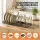 Artiss Expandable Pots and Pans Organiser Rack with 10 Adjustable Dividers Black Iron 59cm x 20cm x 19.5cm
