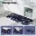Weisshorn Foldable Bathtub 134x65cm - 5-Layer Insulation, PVC SPA Bucket, Inflatable Cushion, Indoor/Outdoor Comfort