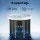 Weisshorn Portable Ice Bath Tub 70x80cm Inflatable Folding Bathtub with 300L Capacity, 3-Layer Insulation, Black