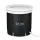 Weisshorn Portable Ice Bath Tub 75x75cm Inflatable Folding Spa, 300L, Oxford Cloth, 6 Legs, Drain, Cover, Black