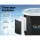 Weisshorn Portable Ice Bath Tub 80x80cm Inflatable Folding Spa, 300L, 3-Layer Insulation, Drain Tap, Cover, Black