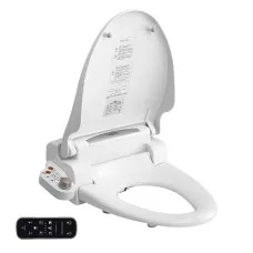 Cefito Smart Electric Bidet Toilet Seat Cover - Heated, LED Night Light, Remote, IPX4, Self-Cleaning Stainless Nozzle