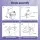 Cefito Electric Bidet Toilet Seat Cover Warm Water Dryer Heated Seat Self-Cleaning Nozzle LED Night Light