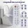Cefito Electric Bidet Toilet Seat Cover Warm Water Dryer Heated Seat Self-Cleaning Nozzle LED Night Light