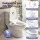 Cefito Electric Bidet Toilet Seat Cover Warm Water Dryer Heated Seat Self-Cleaning Nozzle LED Night Light