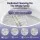 Cefito Electric D‑Shape Bidet Toilet Seat Heated Seat Warm Water Air Dryer Works Without Power 3‑Level