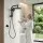 Cefito 22cm Rainfall Shower Head Set with 12cm Handheld and Brass Mixer Chrome Finish (High Pressure)
