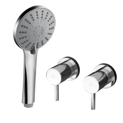 Cefito 11.5cm Round Handheld Shower Head Chrome High Pressure 5 Spray Modes Water Saving Filter 9.0L/min