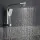 12 inch Rain Shower Head Set 300mm Overhead with 3-Mode Handheld Brass Diverter Chrome WELS High Pressure