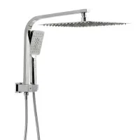 12 inch Rain Shower Head Set 300mm Overhead with 3-Mode Handheld Brass Diverter Chrome WELS High Pressure