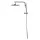 Cefito 10 Inch Dual Shower Head System with 3 Function Handheld Spray, 304 Stainless Steel Rail and 1.5m Hose