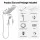 Cefito 12-Inch Rain Shower Head with Handheld 9-Setting Wand and 3-Way Diverter