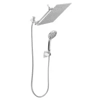 Cefito 12-Inch Rain Shower Head with Handheld 9-Setting Wand and 3-Way Diverter
