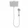 Cefito 12-Inch Rain Shower Head with Handheld 9-Setting Wand and 3-Way Diverter
