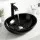 Cefito Ceramic Bathroom Basin 41cm Oval Vessel Vanity Sink High-Gloss Black
