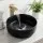 Cefito Ceramic Bathroom Basin 35.5cm Round Vessel Sink Matte Black Countertop Vanity