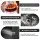 Cefito Ceramic Bathroom Basin 35.5cm Round Vessel Sink Matte Black Countertop Vanity