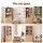 Artiss 180cm Buffet Sideboard Cabinet with Drawers Adjustable Shelves Clear Doors Wood Storage