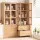 Artiss Buffet Sideboard Cabinets Set of 2 180cm Clear Doors Adjustable Shelves Drawers Soft-Close Wood