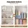 Artiss Buffet Sideboard Cabinets Set of 2 180cm White Clear Doors with Adjustable Shelves