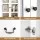 Artiss Buffet Sideboard Cabinets Set of 2 180cm White Clear Doors with Adjustable Shelves