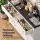 Artiss Buffet Sideboard Storage Cabinet 140cm with 2 Drawers, Adjustable Shelf and Soft-Closing Hinges Black