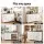 Artiss Buffet Sideboard Storage Cabinet 140cm with 2 Drawers, Adjustable Shelf and Soft-Closing Hinges Black