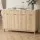Artiss 140cm Buffet Sideboard Cabinet with Marble Effect Top, Fluted Doors, 2 Drawers and Adjustable Shelves Pine