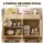 Artiss 140cm Buffet Sideboard Cabinet with Marble Effect Top, Fluted Doors, 2 Drawers and Adjustable Shelves Pine