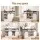 Artiss 150cm Buffet Sideboard Cabinet with Sliding Barn Doors, Adjustable Shelves and 3-Tier Storage White